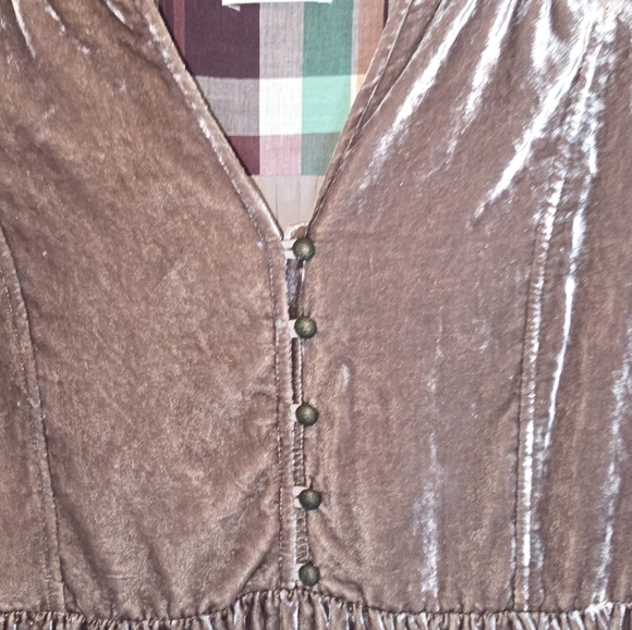 Anthropolgie Holding Horses Velvet Shirt Dress, Longsleeve, Womens XS - Picture 8 of 8